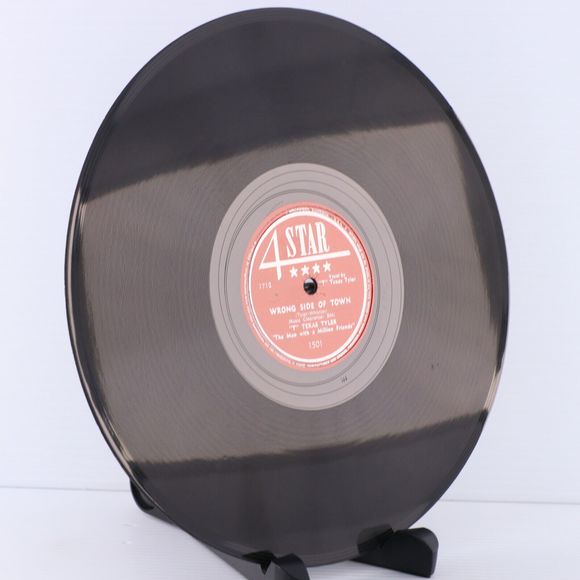 T Texas Tyler, Wrong Side Of Town /You'll Never Break 1950 10" 78 pm Record 1501 - Picture 5 of 16